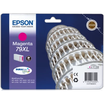 Epson T7903 Tintapatron Magenta 17,1ml No.79XL Epson T7903 Tintapatron Magenta 17,1ml No.79XL