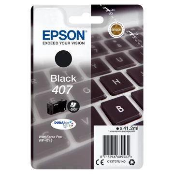 Epson T07U1 Tintapatron Black 41,2 ml No.407 Epson T07U1 Tintapatron Black 41,2 ml No.407