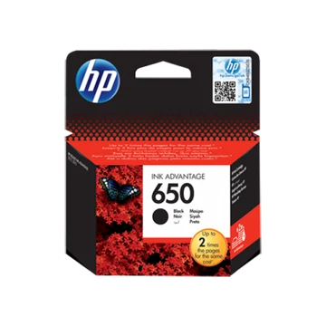 HP CZ101AE Tintapatron Black 360 oldal kapacitás No.650 HP CZ101AE Tintapatron Black 360 oldal kapacitás No.650