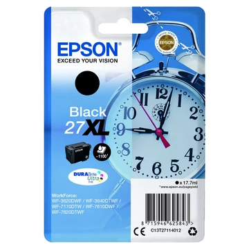 Epson T2711 Tintapatron Black 17,7ml No.27XL Epson T2711 Tintapatron Black 17,7ml No.27XL