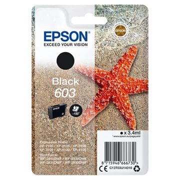 Epson T03U1 Tintapatron Black 3,4ml No.603 Epson T03U1 Tintapatron Black 3,4ml No.603