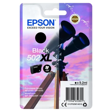 Epson T02W1 Patron Black 9,2ml /o/ No.502XL Epson T02W1 Patron Black 9,2ml /o/ No.502XL