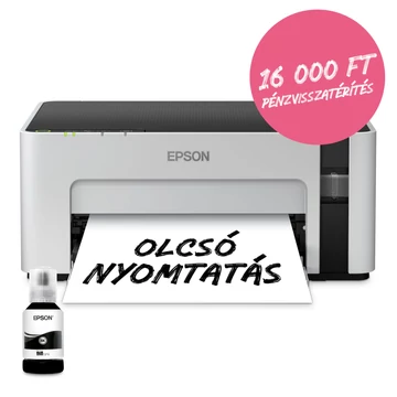 Epson EcoTank M1120 mono tintasugaras egyfunkciós nyomtató Epson EcoTank M1120 mono tintasugaras egyfunkciós nyomtató