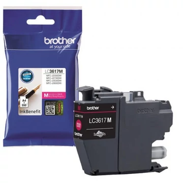 Brother LC3617M Tintapatron Magenta 7,2 ml 550 oldal kapacitás Brother LC3617M Tintapatron Magenta 7,2 ml 550 oldal kapacitás