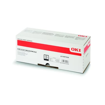 Oki C301/C321 Toner Black 2200 oldalra Oki C301/C321 Toner Black 2200 oldalra