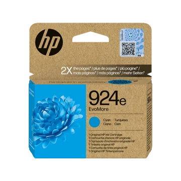 HP 4K0U7NE Tintapatron Cyan 800 oldal kapacitás No.924e EvoMore HP 4K0U7NE Tintapatron Cyan 800 oldal kapacitás No.924e EvoMore