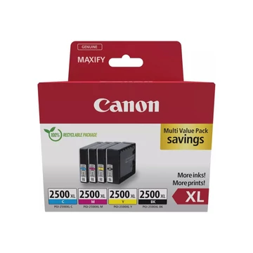 Canon PGI-2500XL Tintapatron Multipack 1x70,9 ml + 3x19,3 ml Canon PGI-2500XL Tintapatron Multipack 1x70,9 ml + 3x19,3 ml