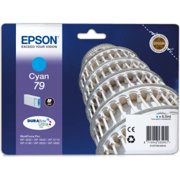 Epson T7912 Tintapatron Cyan 6,5ml No.79 Epson T7912 Tintapatron Cyan 6,5ml No.79