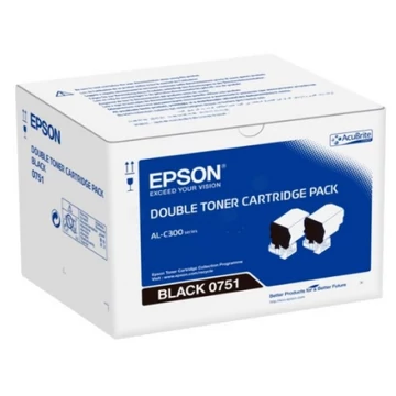 Epson C300 Toner Dupla Bk 2 x 7300 oldal kapacitás Epson C300 Toner Dupla Bk 2 x 7300 oldal kapacitás