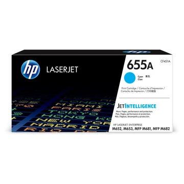 HP CF451A Toner Cyan 10.500 oldal kapacitás No.655A HP CF451A Toner Cyan 10.500 oldal kapacitás No.655A