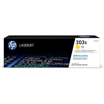 HP CF542X Toner Yellow 2.500 oldal kapacitás No.203X HP CF542X Toner Yellow 2.500 oldal kapacitás No.203X