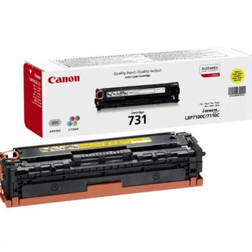Canon CRG731 Toner Yellow  1.500 oldal kapacitás Canon CRG731 Toner Yellow  1.500 oldal kapacitás