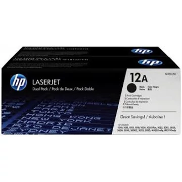 HP Q2612AD Toner Black 2*2.000 oldal kapacitás No.12A HP Q2612AD Toner Black 2*2.000 oldal kapacitás No.12A
