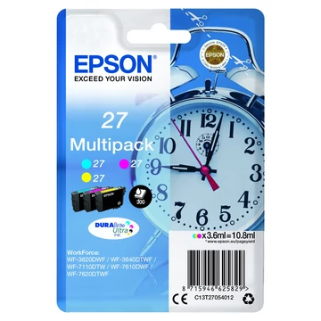 Epson T2705 Tintapatron MultiPack 10,8ml No.27 Epson T2705 Tintapatron MultiPack 10,8ml No.27