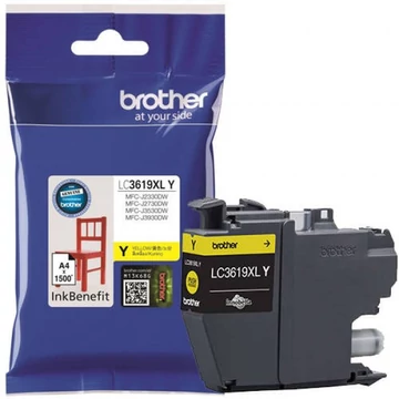 Brother LC3619XLY Tintapatron Yellow 16,5 ml 1.500 oldal kapacitás Brother LC3619XLY Tintapatron Yellow 16,5 ml 1.500 oldal kapacitás