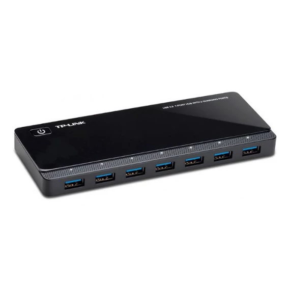 TP-LINK UH720 7 ports USB 3.0 HUB, 2 portos gyorstöltő