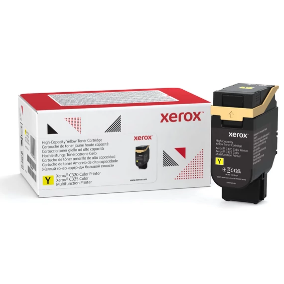 Xerox C325 toner Yellow 5500 oldalra