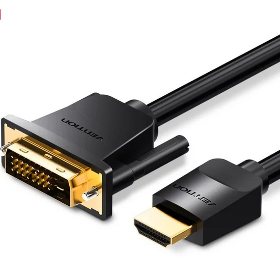 Vention HDMI -> DVI, (fekete), 2m, kábel