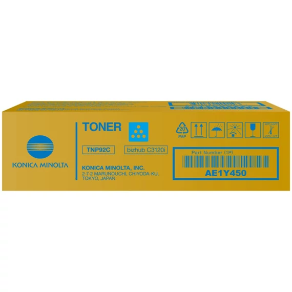 Konica-Minolta TNP92C Toner Cyan 4.000 oldalra