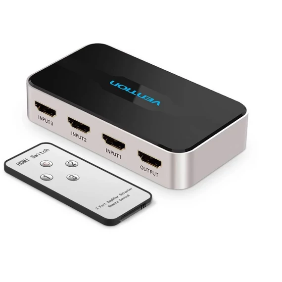 Vention HDMI (3be-1ki, szürke), switcher