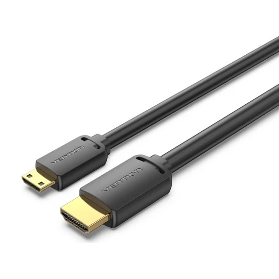 Vention mini HDMI/M -> HDMI/M (4K,HD, fekete), 2m, kábel