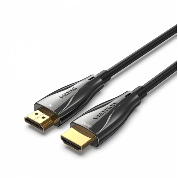 Vention HDMI/M -> HDMI/M HD, (8K, optikai kábel, fekete, 1080P@160Hz /2K@144Hz /4K@120Hz / 8K@60Hz, Átviteli sebesség: 48Gbps), 20m, kábel