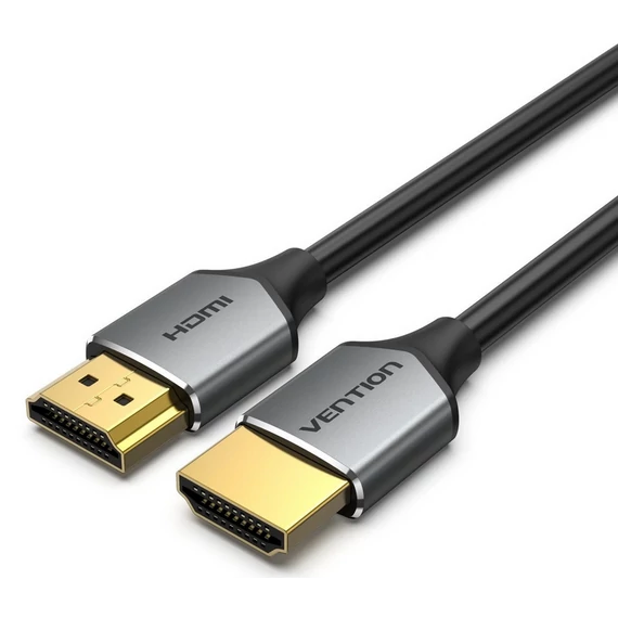 Vention HDMI/M ->HDMI/M (ultravékony, HD, alu,szürke), 1,5m, kábel