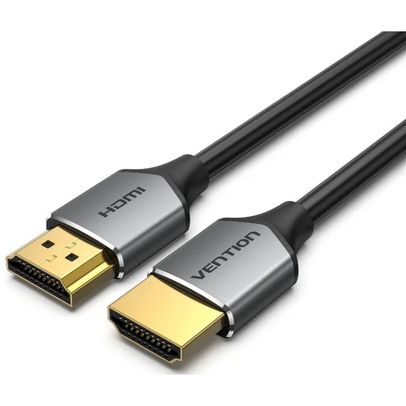 Vention HDMI/M -> HDMI/M,  (ultravékony,szürke alu), 2m, kábel