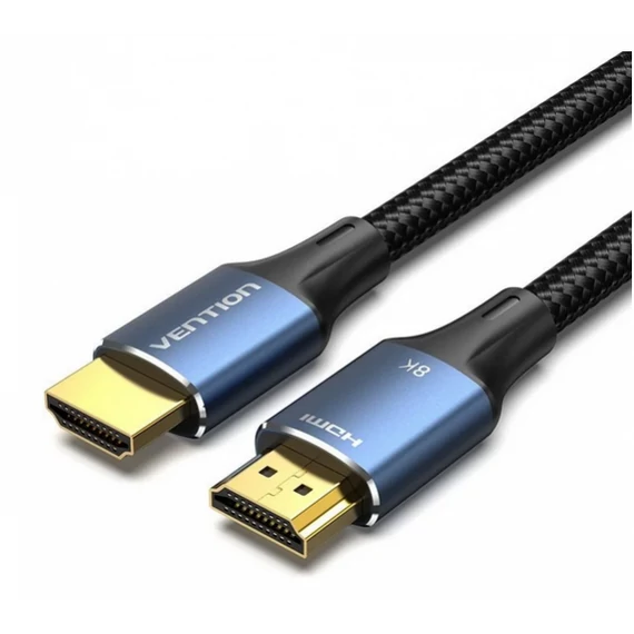 Vention HDMI/M -> HDMI/M (8K, alu, kék), 1,5m, kábel