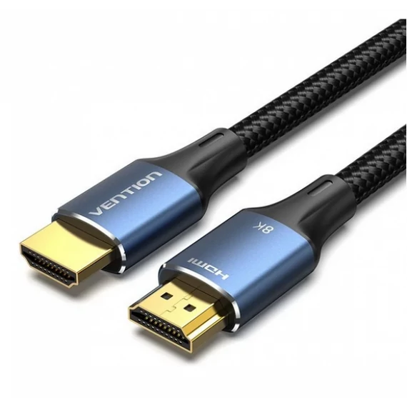 Vention HDMI/M -> HDMI/M (8K, alu, kék), 2m, kábel