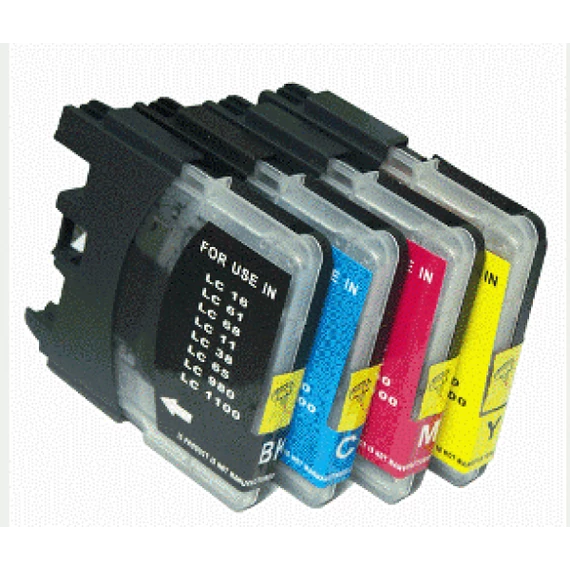 Utángyártott BROTHER LC980/LC985/LC1100 Patron Yellow  IK