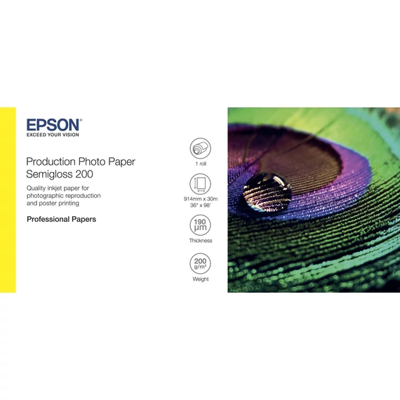 Epson félfényes fotópapír 36"x30m 200g