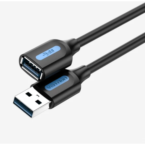 Vention USB-A 3.0/M -> USB-A 3.0/F,  (hosszabbító,PVC), 1m, kábel