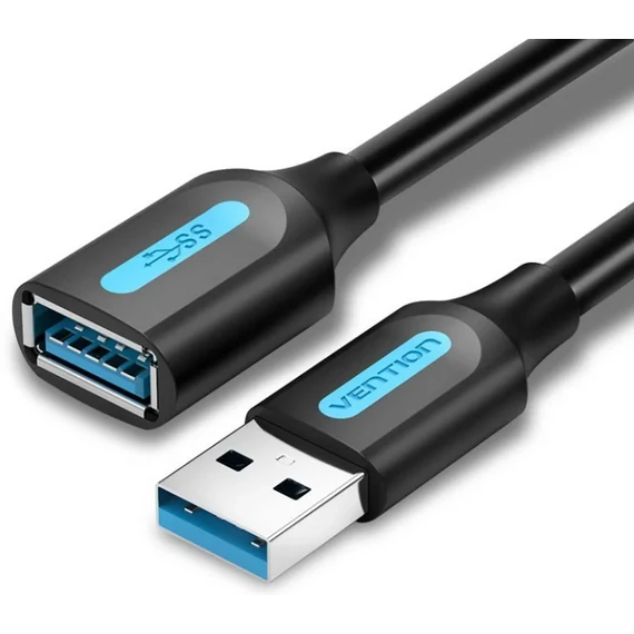 Vention USB-A 3.0/M -> USB-A 3.0/F, (hosszabbító,PVC),  3m, kábel