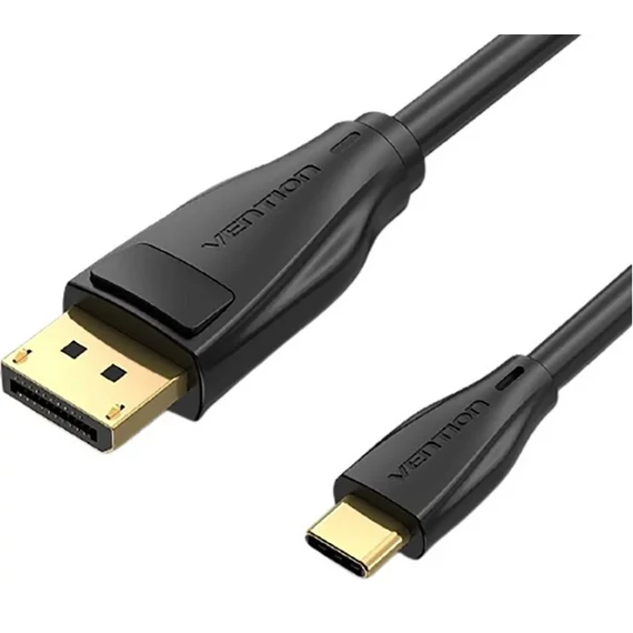 Vention USB-C -> Displayport,  (fekete), 2m, kábel
