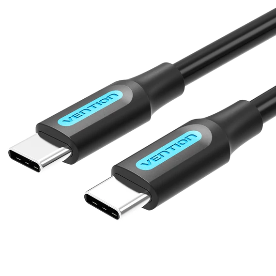 Vention USB-C 2.0/M, 1,5m, (fekete,PVC), kábel
