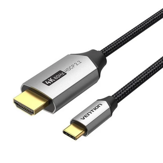 Vention USB-C/M ->HDMI/M (4K, alu), 2m, kábel