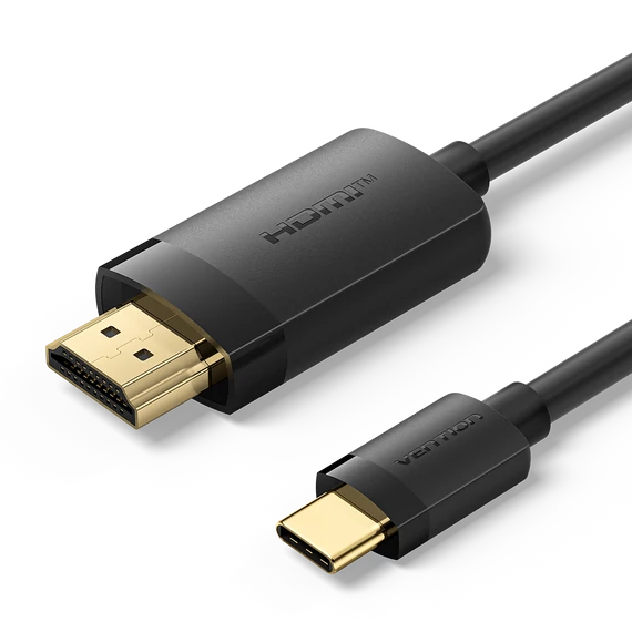 Vention USB-C -> HDMI 1m (4K,fekete), kábel