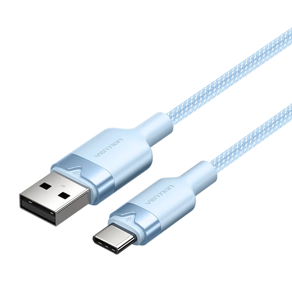 Vention USB-A 2.0/M -> USB-C/M, 2m,(blue,3A), kábel