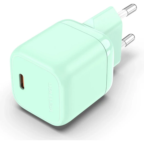 Vention USB-C (1port,30W, zöld) ,töltő