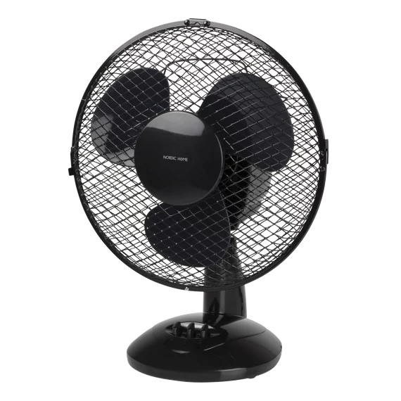 Deltaco NORDIC HOME FT-535 ventilátor, asztali, 230 mm, két fokozatú, 20W, dönthető, fekete