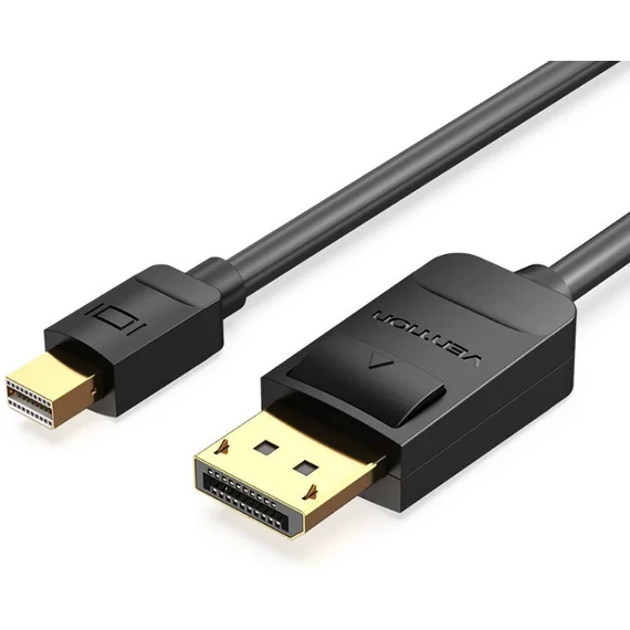 Vention mini Displayport -> Displayport, (fekete), 1,5m,  kábel
