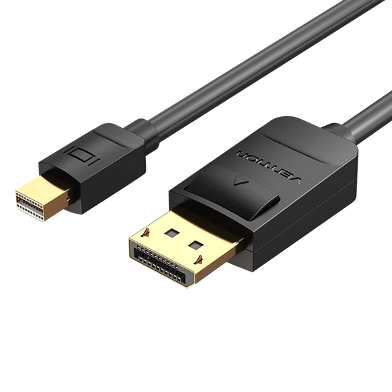 Vention mini Displayport -> Displayport,  (fekete), 2m,  kábel
