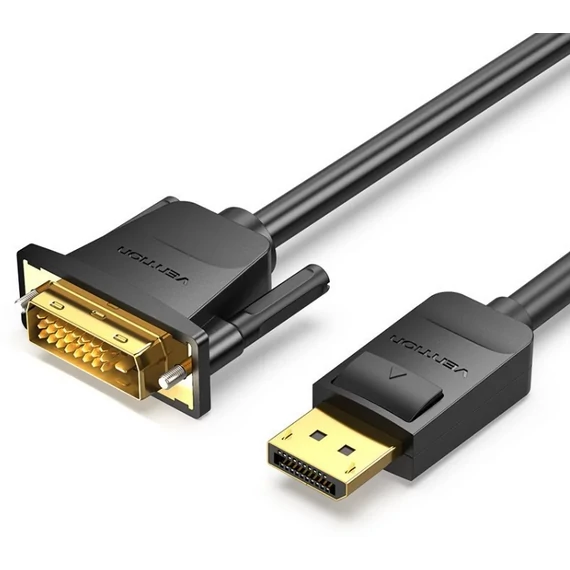 Vention Displayport -> DVI, (fekete), 2m, kábel