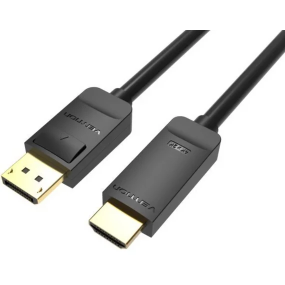 Vention Displayport 4K -> HDMI, (fekete), 3m, kábel