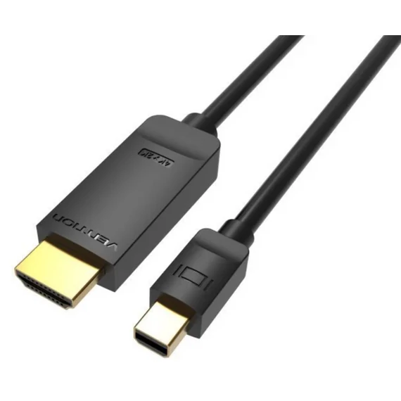 Vention mini Displayport 4K -> HDMI, (fekete), 3m,  kábel