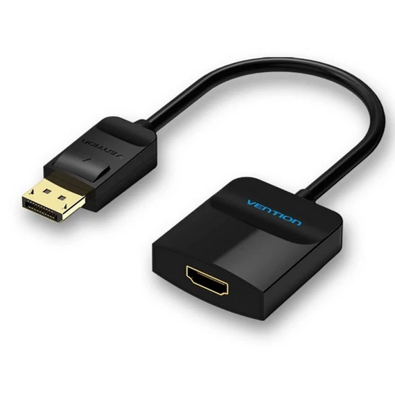 Vention Displayport -> HDMI (fekete), 0,15m, konverter