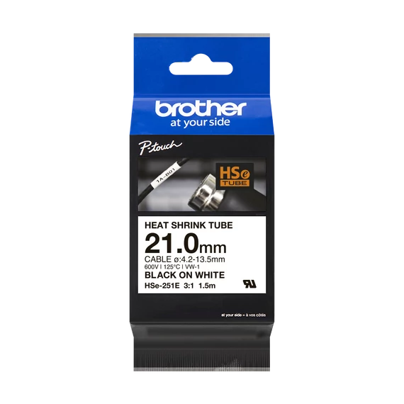 Brother HSe-251E 21 mm széles 1,5 méter hosszú szalagkazetta