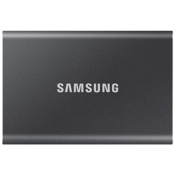 SAMSUNG SSD Külső, 1TB, T7, Titán Szürke, USB 3.2