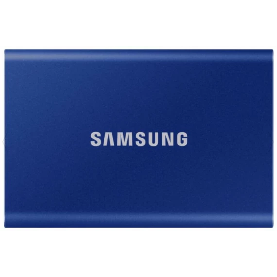 SAMSUNG SSD Külső, 2TB, T7, Kék, USB3.2/USB Type-C